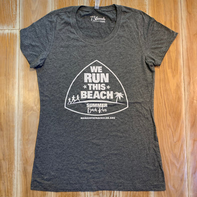 Women’s Large shirt - We run this beach