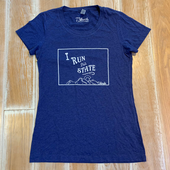 Women’s Medium shirt - I run this state Colorado