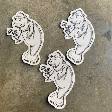 Marvin the Manatee sticker - 3 pack