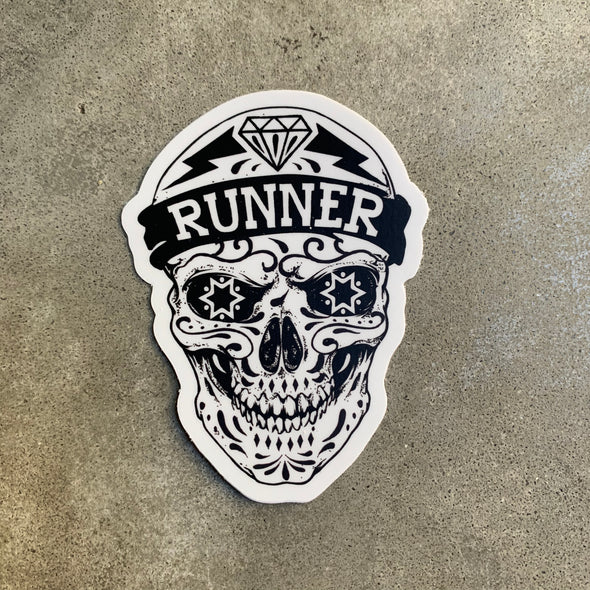 Runner Skull Sticker