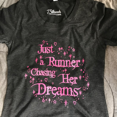 Just a Runner Chasing her Dreams - Pink