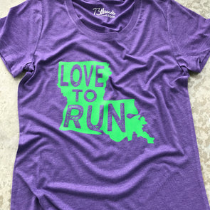 Love to Run - Louisiana - Green Ink
